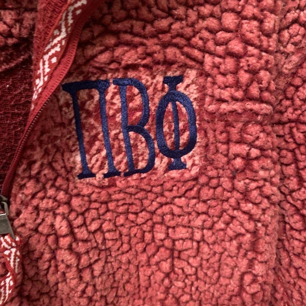 Pi Beta Phi Quarter Zip Sherpa
